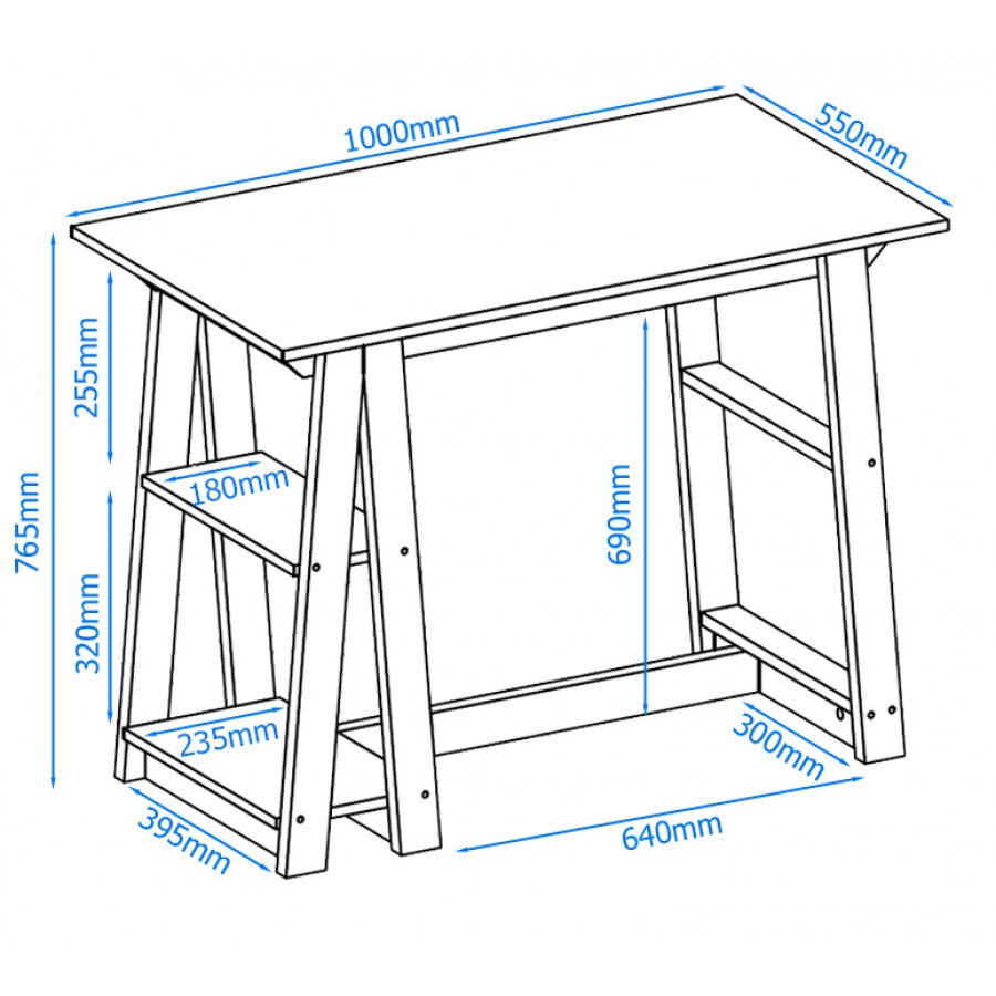 Penzance Home Office Workstation Desk